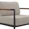 Flash Furniture Black Teak Accented Patio Chair with Cushions GM-201027-1S-GY-GG - alternate 4